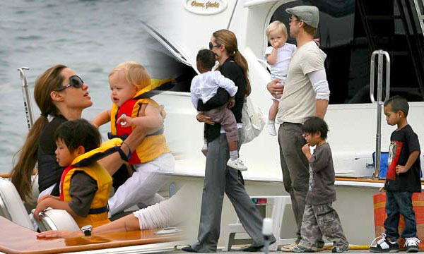 La familia numerosa de Anglina Jolie y Brad Pitt